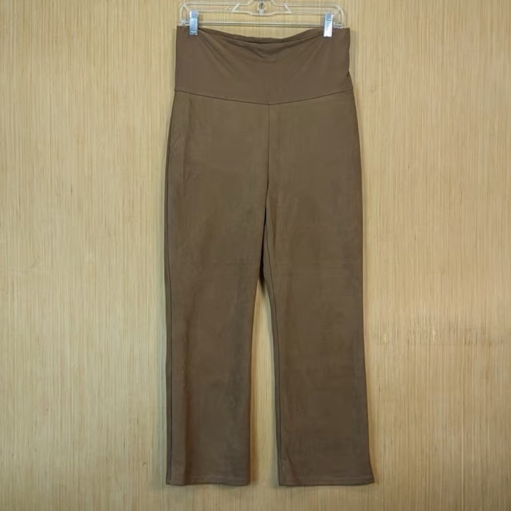 High-Waist Wide-Leg Women's Pants in Brown